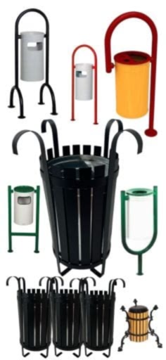 Metal çöp kovası-Döküm çöp kovaları