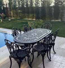 Havuz başı takım bahçe sandalye masa takımı