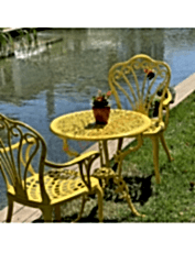 Sarı Sandalye Masa Takım