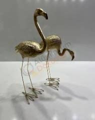 Döküm flamingo -flamingo heykel