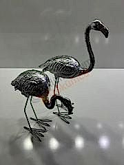 Döküm flamingo -flamingo heykel
