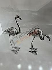 Döküm flamingo -flamingo heykel