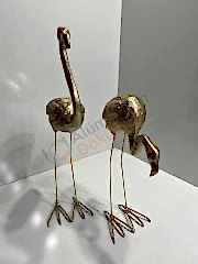 Döküm flamingo -flamingo heykel