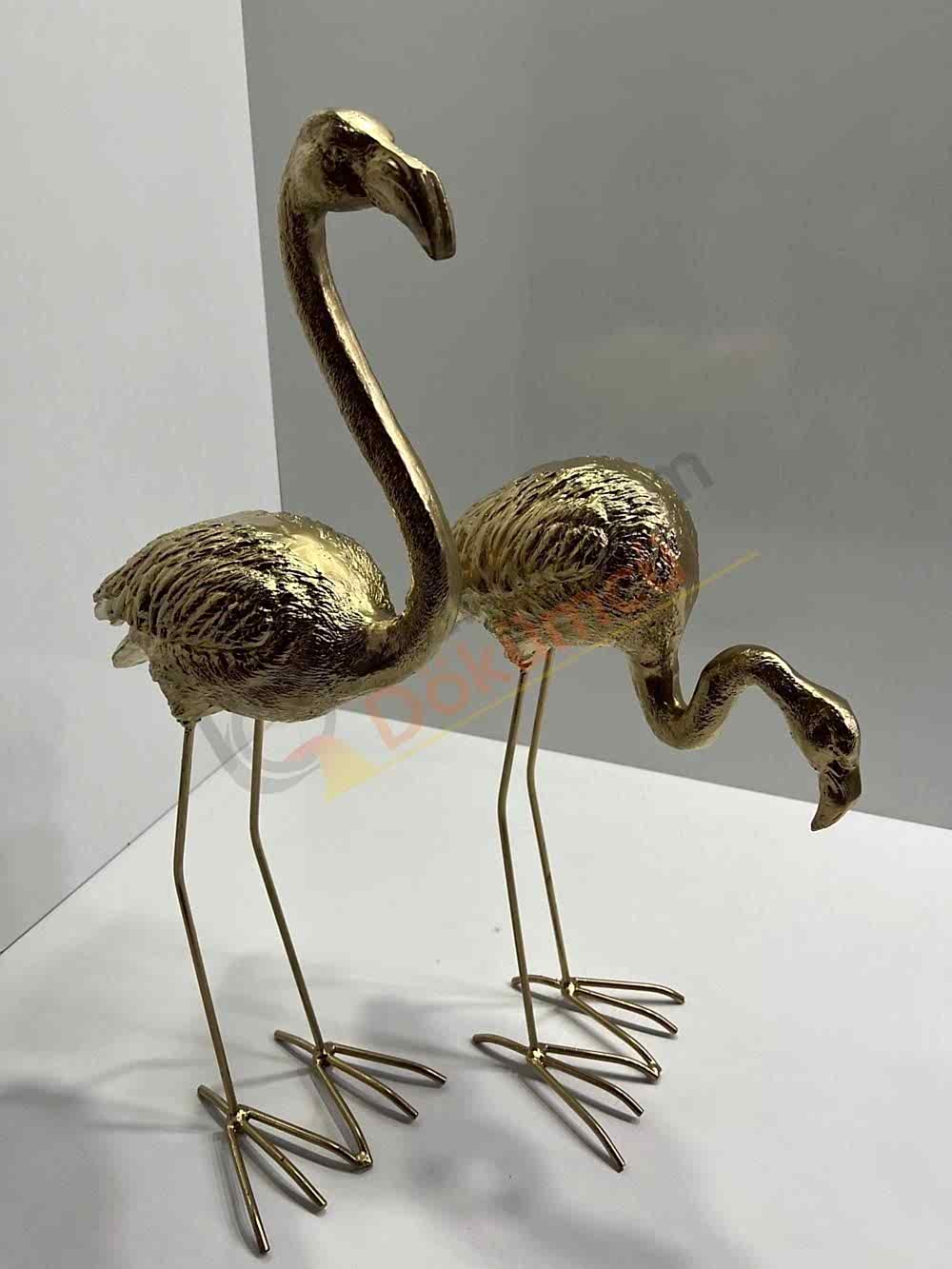 Döküm flamingo -flamingo heykel