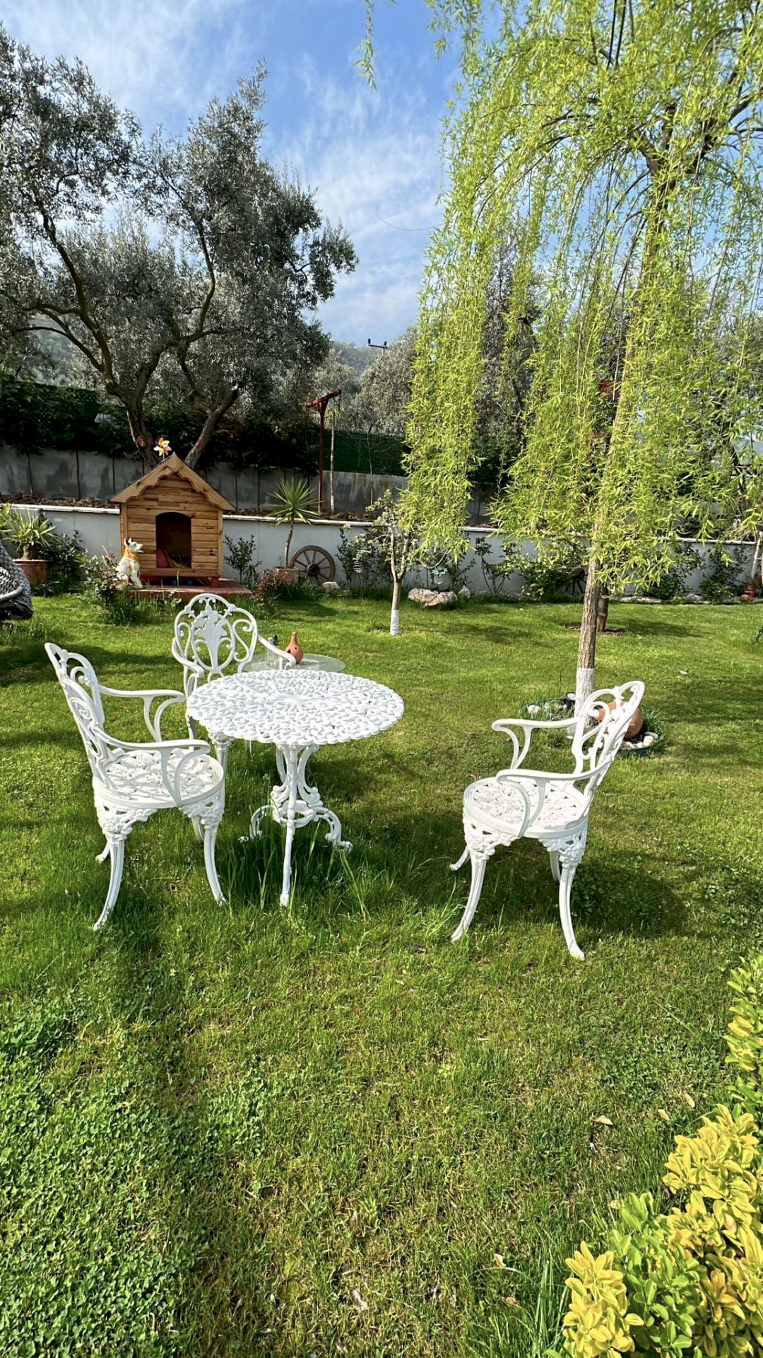 Bahçe sandalye masa takımı
