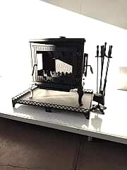 Döküm bağ evi sobası alt tepsili