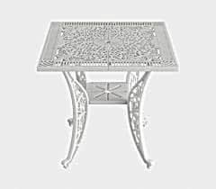 Döküm plastik kare masa