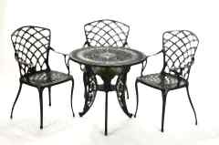 Döküm plastik hasır sandalye takımları