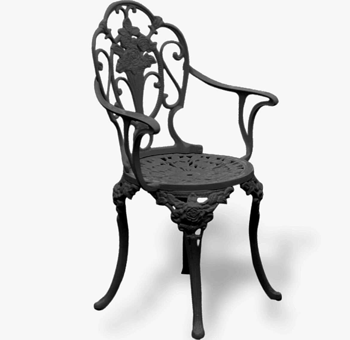 Döküm güllü kollu sandalye