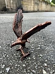 Kartal-kanat açık biblo kartal heykeli