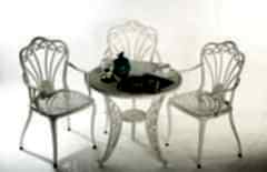 Döküm plastik kuğu  sandalye takımları(Kpy) beyaz renk