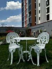 Döküm sandalye masa osmanlı beyaz renk