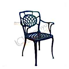 DÖKÜM SANDALYE-KOLLU 2 LALE YUVARLAK