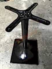 Döküm masa ayak kare taban yuvarlak borulu