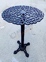 Döküm bistro tablalı koktey masa