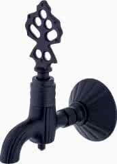 Hamam Kurna-döküm musluk siyah renk