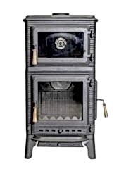 Döküm plazma dik kuzine yan camlı soba