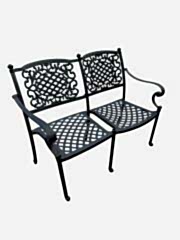 Döküm ikili sandalye geniş model