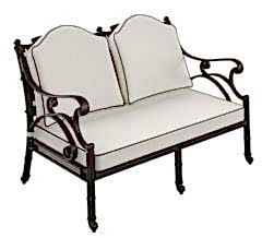 Döküm alüminyum  koltuk sandalye ikili