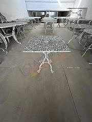 Döküm masa kare altmış cm altmış cm