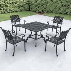 Masa takım kare geniş sandalyeli