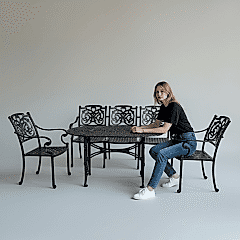 Döküm masa sandalye-Geniş model sandalye masa takımlar