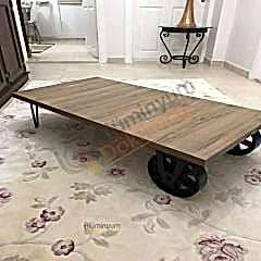 DÖKÜM TEKERLEKLİ MDF MASA