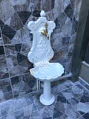 Duvar İstiridye döküm Çeşme yuvarlak ayak