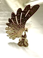 Döküm tavuskuşu biblo