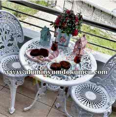 Döküm Osmanlı 1 masa 2sandalye