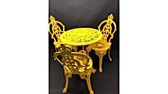 Döküm sandalye padişah sarı 3+1