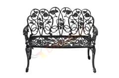 Döküm bank güllü siyah renk