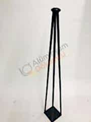 Üçlü mil tel masa ayak