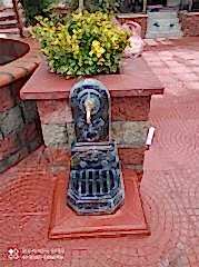 Döküm çeşme meydan gümüş eskitme