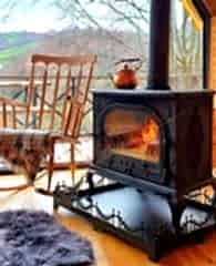 Döküm soba yan kapalı alt tepsi