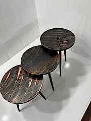 Döküm yuvarlak sehpa