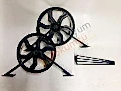 Döküm teker bağlantı aparatlı  2 teker 1 firkete