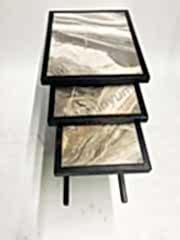 Metal c sehpa üçlü