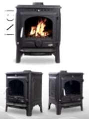 Küçük kare soba yan kapalı