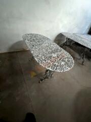 Oval küçük masa 120x60 cm