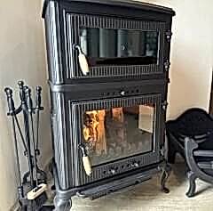 Döküm soba kuzine alt tepsi odunluk