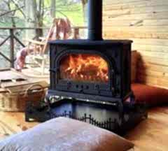 Döküm bungolow sobası-tiney house