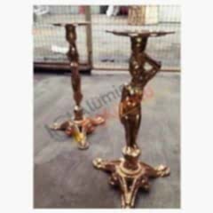 DÖKÜM 3LÜ KIZ FİGÜRLÜ MASA-HEYKEL MASA