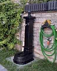 Döküm kare çeşme yerden lavabolu