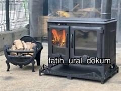 Döküm hare soba- döküm alt tepsi döküm odunluklu