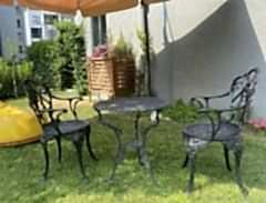 Siyah Osmanlı takım güllü sandalye Osmanlı masa